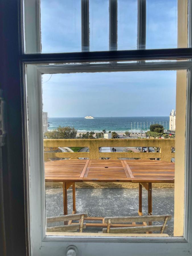2 Pieces Terrasse Vue Mer Dinard Buitenkant foto